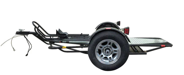 Alpha Sport Compact Folding Motorcycle Trailer for Easy Transport