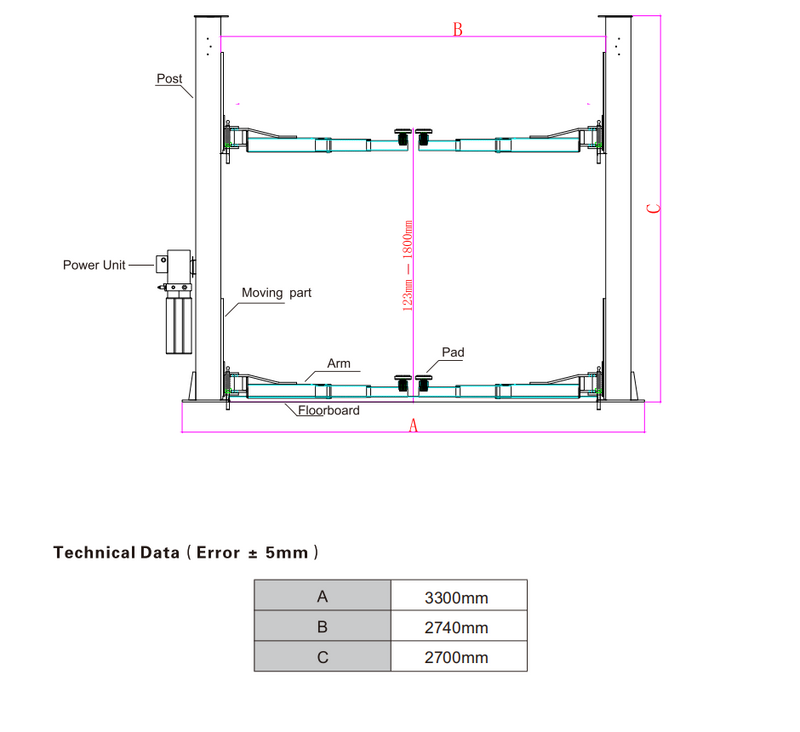 A++ 10,000 lbs L1000 Two Post Car & Truck Lift – Heavy-Duty 220V Hoist for Exceptional Performance!